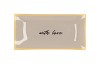 PLATE RECTANGLE WITH LOVE 20X10X2CM