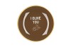 PLATE ROUND I OLIVE YOU 18X18X2CM