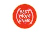 PLATE ROUND BEST MOM EVER 18X18X2CM