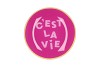 PLATE ROUND CÉST LA VIE 18X18X2CM
