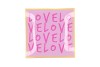 PLATE SQUARE LOVE LOVE 18X18X2CM NM