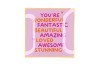 PLATE SQUARE YOU'RE WONDERFUL 18X18X2CM