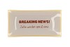 PLATE RECTANGLE BREAKING NEWS! 20X10X2CM