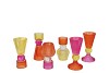 ROMAN TWIST FUCHSIA T-LIGHT ASS 8X13CM NM