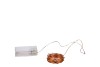 LED SHINE LIGHT CHAIN 80LED TIMER EX BATTERY 395+10CM COPPER