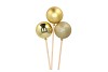 PICK SHINE BALL COZY GOLD GLITTER/SHINY/MATT 6X50CM ASS P/3