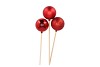 PICK SHINE BALL JOLLY RED GLITTER/SHINY/MATT 6X50CM P/3