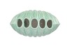 SHELLA GREEN VASE SCALLOP 21X12X21CM
