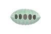 SHELLA GREEN VASE SCALLOP 16X8X16CM