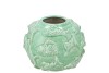 SHELLA GREEN VASE FISH 18X18X14CM