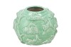 SHELLA GREEN VASE FISH 26X26X20CM