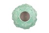 SHELLA GREEN VASE FISH 26X26X20CM