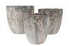 MONTY GREY POT S/3 31X31/26X27/21X23CM