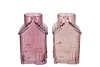 MILLE SAND/OLD PINK VASE HOUSE 13X13X22CM
