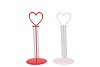 XELLY RED/PINK METAL RACK HEART VASE ASS 10X10X24