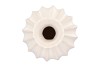 DUNJA WHITE VASE 13X13X32CM NM