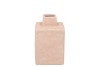 LISBOA PINK VASE CUBE 14X14X25CM NM