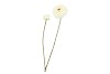 SILK ZINNIA WHITE 54CM NM