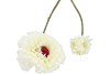 SILK ZINNIA WHITE 54CM NM