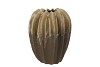 DION BROWN VASE STRUCTURE 20X20X23CM