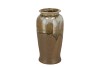 DION BROWN VASE LONG 10X10X18CM