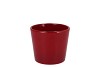 CERAMIC WINE RED SHINY POT 11CM