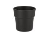 CERAMIC ANTHRACITE MATT POT ORCHID EDGE 13CM