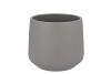 CERAMIC GREY STRUCTURE POT BERLIN 16CM