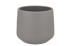 CERAMIC GREY STRUCTURE POT BERLIN 18CM