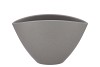CERAMIC GREY STRUCTURE POT ORCHID 28X17CM