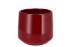 CERAMIC WINE RED SHINY POT BERLIN 16CM