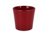 CERAMIC WINE RED SHINY POT ORCHID 14CM