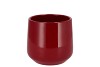 CERAMIC WINE RED SHINY POT ORCHID BERLIN 14CM
