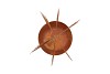 RUSTY RUST TREE WITH CANDLE HOLDER 20X19X45CM