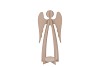 RUSTY SAND ANGEL WITH CANDLE HOLDER 17X11X34CM