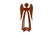 RUSTY RUST ANGEL WITH CANDLE HOLDER 18X12X42CM