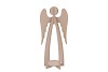 RUSTY SAND ANGEL WITH CANDLE HOLDER 18X12X42CM
