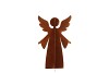 RUSTY RUST ANGEL DECO 13X6X22CM