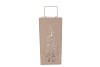 RUSTY SAND XMAS CANDLE HOLDER 18X18X40CM