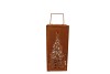 RUSTY RUST XMAS CANDLE HOLDER 14X14X30CM