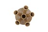 MAYSA GREEN VASE TUBES 16X16X23CM NM