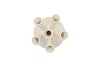 MAYSA OFFWHITE VASE TUBES 13X13X19CM NM