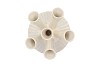 MAYSA OFFWHITE VASE TUBES 21X21X28CM NM