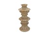 MAYSA GREEN VASE TOWER 19X19X40CM NM