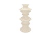 MAYSA OFFWHITE VASE TOWER 19X19X40CM NM