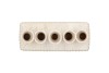MAYSA OFFWHITE VASE RECTANGLE 20X9X16CM