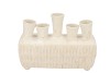 MAYSA OFFWHITE VASE RECTANGLE 26X11X19CM