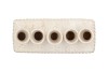 MAYSA OFFWHITE VASE RECTANGLE 26X11X19CM