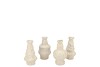 MAYSA OFFWHITE VASE PRETTY ASS 8X8X11CM