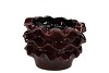 GINA BURGUNDY POT 15X15X12CM